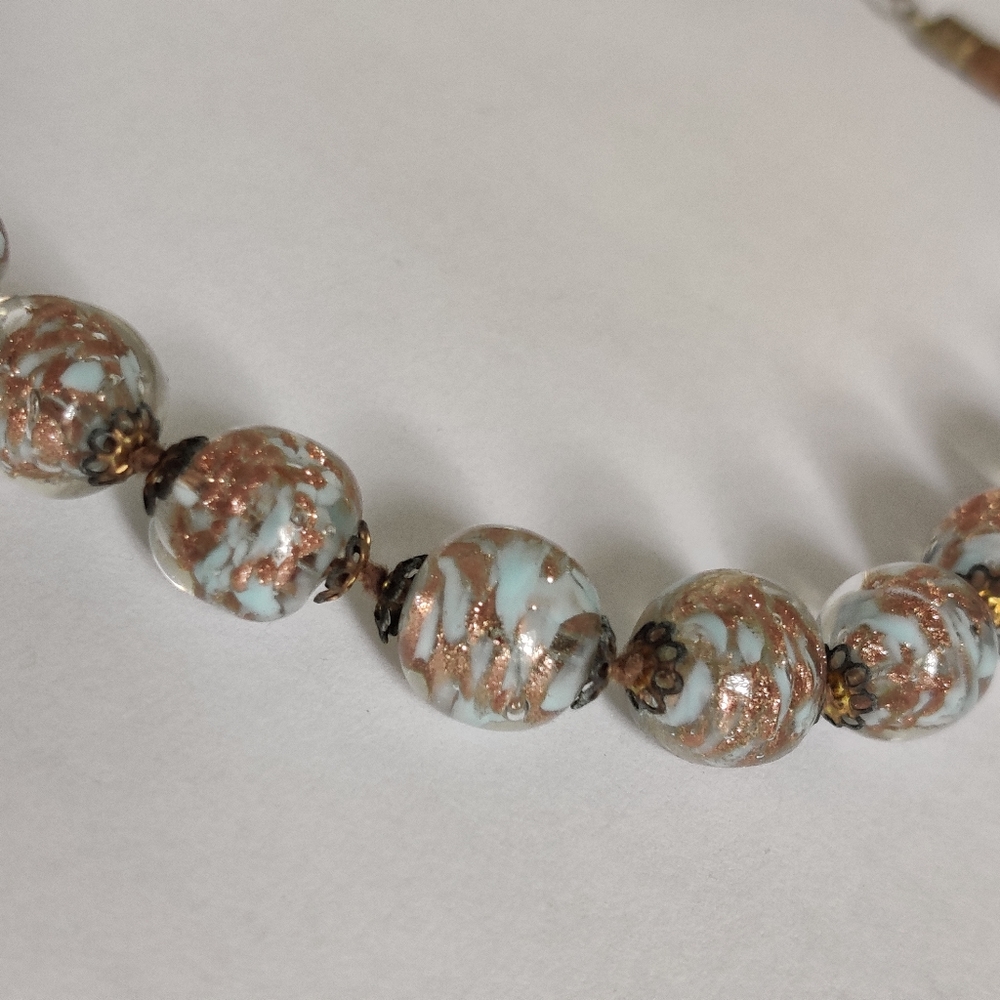Vintage 60s Murano Somerso Lampwork Necklace - Picture 9 of 10